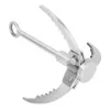 Climbing R Outdoors Grappling Hook Survival Foldable 3 Claws Military Fighting Carabiner Tool Wall Equipment 230815