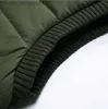 Herenjacks Brand 2023 Dikke Winter Herentanktop Zipperjas Warm mouwloze jas Casual Wool Herentanktop Militaire groene tanktop Zwart Z230816