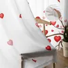 Curtain Bird Love Tree White Valentine'S Day Sheer Curtain Window Tulle Curtains Living Room Valance Curtain Tulle Panels Chiffon Drapes R230816