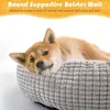 kennels pens Benepaw Cozy Dog Bed Hooded Fluffy Orthopedic Round Donut Pet Cuddler Anxiety Calming Washable Soft Nonslip Puppy Cat Cave l230815