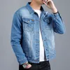 Giacche da uomo Spring Mens Casual Cotton Giacca di denim Classic Fashion Fashion Slim Washed Blue Jeans Coat Brand Brand Brand 230815