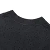 Men's T Shirts Top Version Inlaid With Diamond Shirt Men Women 1:1 Black T-shirts Tees