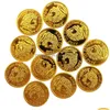 Party -Dekoration Pirate Schatzmünze Plastik Gold Sier Brust Spielzeugspiel Chips Lucky D Games Banking Play Prop Dolpe Home Garden Dhkby