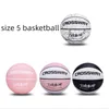 Balls Size 5 Sweat-absorbing Basketball PU Leather Durable Ball Indoor Outdoor Youth Group Competition Training Basketball Gifts 230815