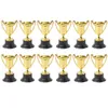 Dekorativa föremål Figurer Trophy Trophies Kids Mini Award Plastic Awards Soccer Gold för belöning och Party Small Halloween World Golden Model 230815