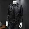 Men's Jackets Men's Pu jacket autumn and winter ultra-thin and thickened bicycle jacket men's leather jacket Z230816