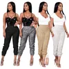 Women's Pants Sequin For Women Sequined Shining Full Pant Mid Waist Club Night Lady Stretch Trousers Clothing Y2K Streetwear