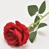 Decorative Flowers 1pcs Roses Artificial Rose Flower Branch Red Realistic Fake For Wedding Home Decor