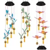 Garden Decorations Solar Hummingbird Butterfly Led Wind Chimes Party Decor Color Changing Outdoor Waterproof Mobile Hanging Pendant Li Dh6Ii