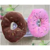 Toys de cachorro Chews Donut Plush Squeaky Toy 3 Design Opcional Drop Drop Home Garden Pet Supplies Dhlcz