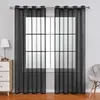 Curtain 310 High Tulle Curtains Faux Linen Modern Bedroom Curtains Customize Size Accept Light Filtering Voile Drapes R230815