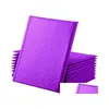 Packing Bags Wholesale Lavender Purple Bubble Mailer 50Pcs Poly Padded Mailing Envelopes For Packaging Self Seal Bag Pad Drop Delive Dhnqn