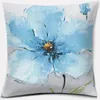 Kuddefodral Flower and Bird Printing Series Mönster Kudde Square Pillow Case Home Office Decoration Kudde 230815