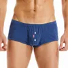 Underbyxor seobean boxare mens underkläder boxare shorts trosor hem lounge rutt andas andas sömn bottnar 230815