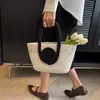 Totes 2023 Summer Women's Cotton Rope Handbag New Printed Travel Beach Handmade Large Simple Bucket caitlin_fashion_bags