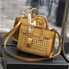 Donne totes Straw Beach Top Mirror Specchio di qualità Luxury Borse Cross Body Shopper Borse Designer Borse Rattan Bagine intrecciate intrecciate