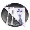 Storeczkowe serwetki na serwetki czysty miękki bawełniał materiał domowy Mata do jadalni impreza ślubna dekoracja biały kolor