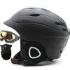 Beschermingsuitrustingsmerk Warm pluche man vrouw ski helmen set bril masker 2 cadeau winter snowboard helm sneeuwscooter sledge moto sportveiligheid 230816