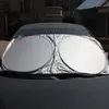 6pcs Set Gümüş Kaplama Yan Dişli Araba Güneşi Ön ve Yan ve Arka Pencere Dişli Otomatik Güneş Blok268u