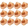 Speicherflaschen 12pcs Miniatur gewebte Körbe mit Griff