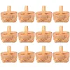 Speicherflaschen 12pcs Miniatur gewebte Körbe mit Griff