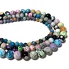 Beads Fire Agates Natural Round Stone White Purple Blue For Jewelry Making Diy Bracelet Necklace Handmade 6/8/10MM 15''