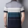 Herren Polos Marke Kurzarm Polo Tee Shirt Männer lässige Sommer Striped Clothing Shirts Mode Slim Fit Poloshirt 722 230815