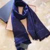 2023 High quality silver thread silk and scarf bright gold fashionable men's scarves soft yarn-dyed patterned shawl