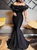 Casual Dresses BKLD Spring Clothes for Women Ruffles Off the Shoulder Slim Fit Mermaid Dress Solid Color Elegant Evening Party Long Long