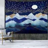 Tapestries Nordic Mountains Sunrise Metal Painting Tapestry Wall Decoration Hippie Home Decoration Room Decoration Wall Decoration R230815