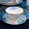 Кружки европейский стиль после полудня столовая посуда время чай с высокой кофейной чашкой и блюдцами для гостей 230815