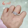 Wedding Rings 3CT 9mm Ring 23 Band 925 Sterling Silver D Color VVS Ronde Diamant sieraden Maken Wedding Data 230815