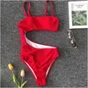 Bikinis Seti J-02 Y Bikini Mayo Kadın Mayo Brezilyalı Yeşil Baskı Yalımı Top Plaj Giyim Mayo Sarayışları S-L Damla Teslimat Sporları O DHVVD