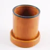 Dice Cup Brown Leather Pu Siee Cupflannelettettetette Silent Dice Cuce Cup Game Party Props