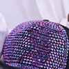 Ball Caps Women Summer Baseball Cap Street Hip Hop Hats Peaked Colorful Pearl Sequins Fashion Travel Sun-Proof Net Hat