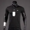 Erkek Polos Yaz Golf Gömlek Erkekler Sıradan Polo Kısa Kollu Nefes Alabilir Hızlı Kuru J Lindeberg Wear Sports T Shirt 230815