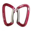 Climbing R 25PCS 24KN Bent Gate Outdoor Mountaineering Carabiner Rappelling Rescue Caving Aluminum Locking 230815