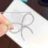 Версия дизайнерского бренда Новое микро -инкрустированное бриллиантовое ожерелье Тиффэйс Ожерелье для лука