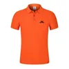 Mens Polos de verão Men camisas de golfe Bordado J Lindeberg Use Casual Casual Manga curta Breatívelhigh Qual de qualidade Polo Tops 230815