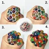 Decompression Toy 2~20PCS Peristaltic Mesh Rubber Stress Ball To Release Pressure Novelty Squeeze Wrist Exercise Adult And Child Decompression 230816