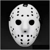 أقنعة الحفلات FL Face Masquerade Jason Cosplay Skl vs Friday Hockey Hockey Halloween Assume Scary Mask Festival Dropern