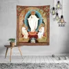 TAPESTRIERS ryska ortodoxa katolska påskikonens uppståndelse av Kristus Jesus Angels Sacred Traditionell Tapestry av Ho Me Lili Home Decor 230816