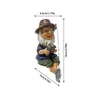 Objetos decorativos Gnome Pesk estátua de jardim ao ar livre Gnomos estatuetas Estátuas de gramado engraçado resina decoração 230815