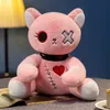 Reborn Cat Plush Toys relleno Dark Series Gothic Lolita Animals Doll Halloween Fehip Kids Toy Home Decor