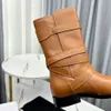 New Lyra bulky Ankle Boots pointed toe flat heels for girls women luxury designer Fashion Booties Cowskin leather sole top quality shoes factory footwear Size 35-40