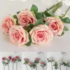 Flores decorativas 1pc Flor artificial Fake Rose Simulação de seda única para decoração de casamento em casa