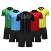 Outdoor-T-Shirts Customized Herren Football Referee Uniform Hemd Sets Mehrfachfarben Optionaler Richter atmungsaktives Fußball-Schiedsrichter 230815 230815