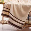 Toalha Banho de listras de algodão para toalhas de praia de alta absorção adultas Jacquard Banheiro 70x135cm