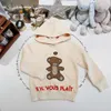 Diseñador ropa de bebé para niños sudaderas con calma de muñeca tejido de oso