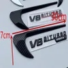 2pcs vender fender trimp relectly logo v8 biturbo 4Matic for Mercedes Benz AMG V8 C200